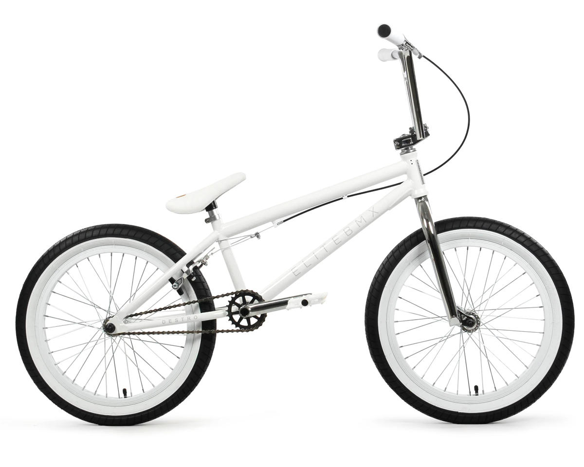 ホワイト BMX バイク 20インチ Elite BMX Destro Bike (20.5